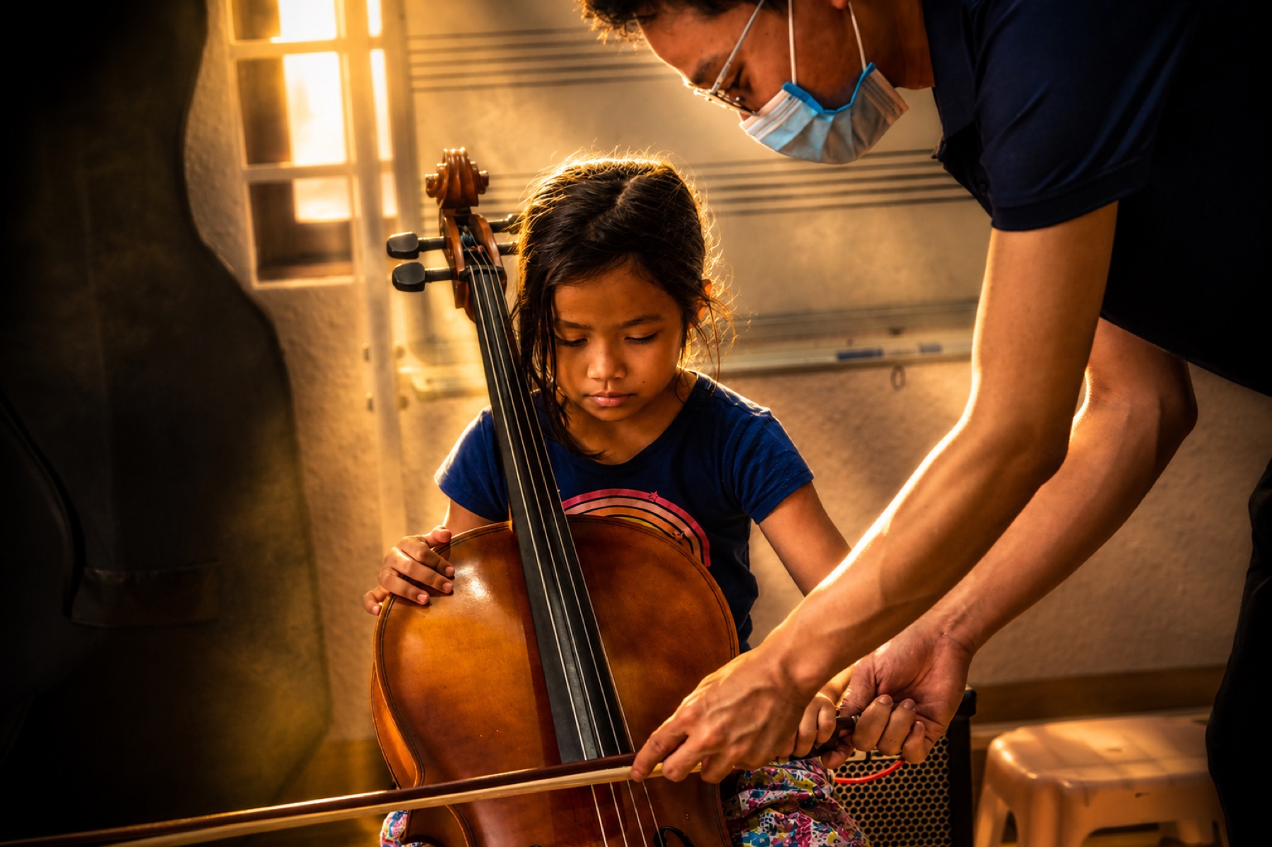 Cello lesson at Soundskool