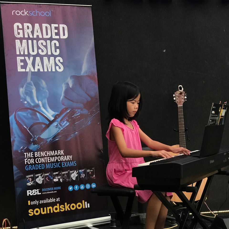Soundskool RSL exam student performing piano