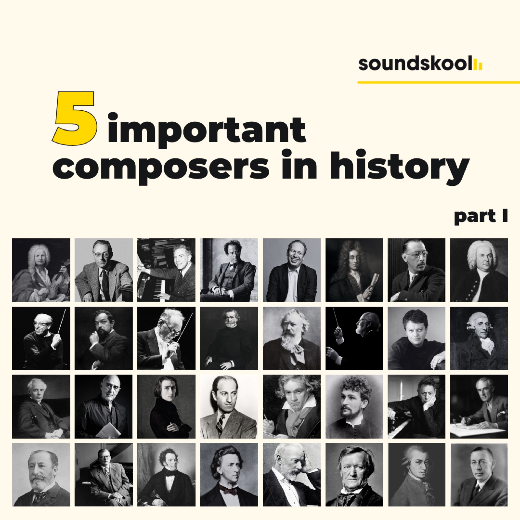 5 important composers in history Part I