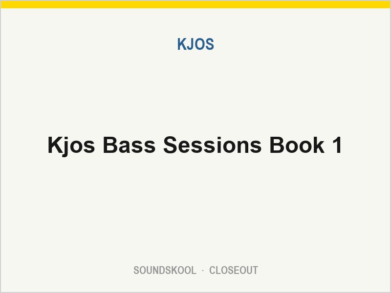 Kjos Bass Sessions Book 1 | 151 BCT