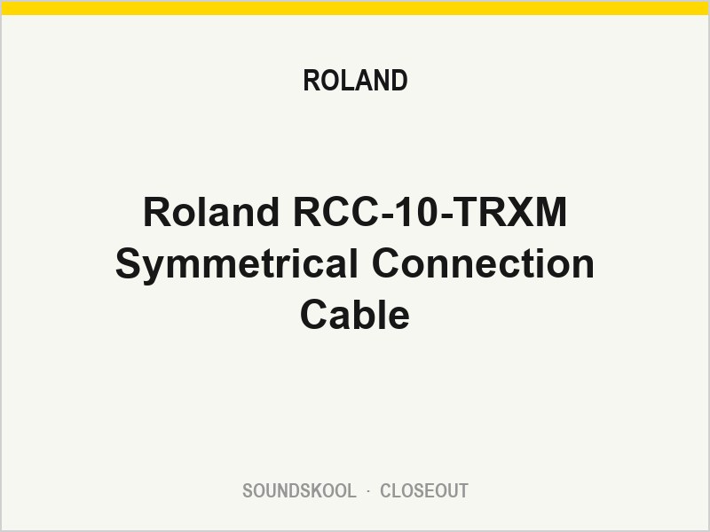 Roland RCC-10-TRXM Symmetrical Connection Cable