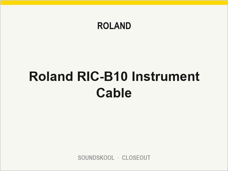 Roland RIC-B10 Instrument Cable
