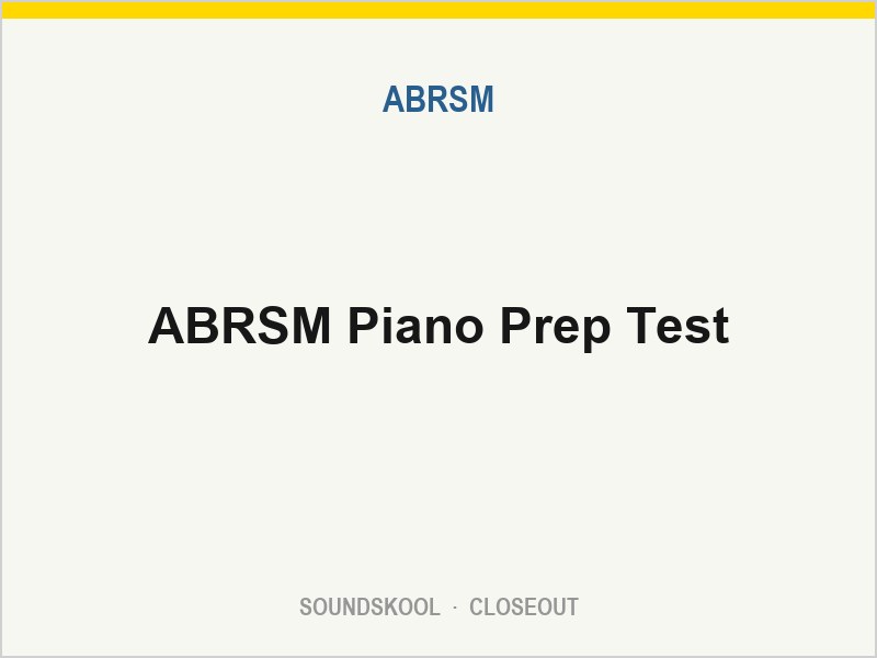 ABRSM Piano Prep Test | 9781860960666
