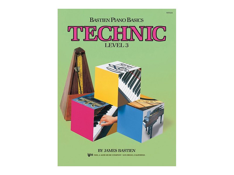 Kjos Bastien Piano Basics, Technic, Level 3 | WP218