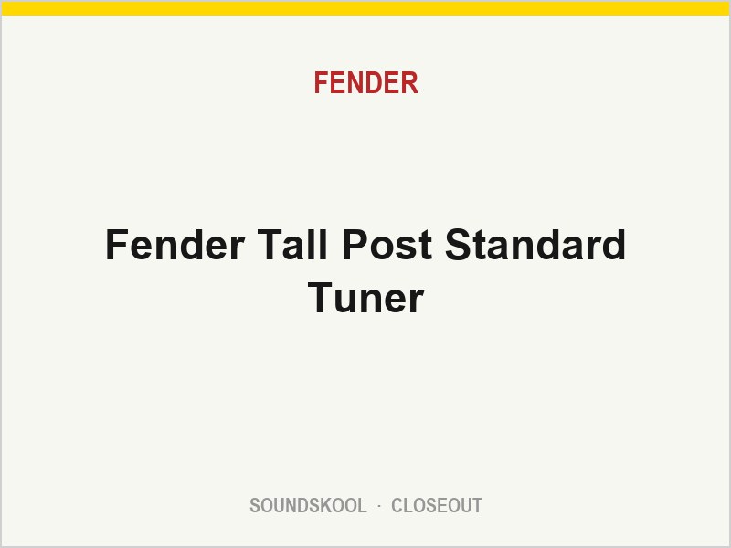 Fender Tall Post Standard Tuner | 0037429049