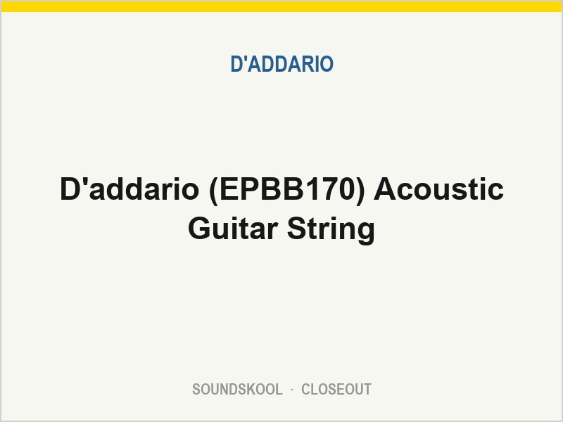 D'addario (EPBB170) Acoustic Guitar String