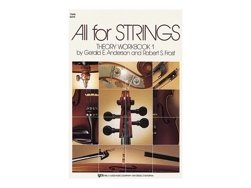 Kjos All for STRINGS Theory Workbook 1 | Violin 84VN