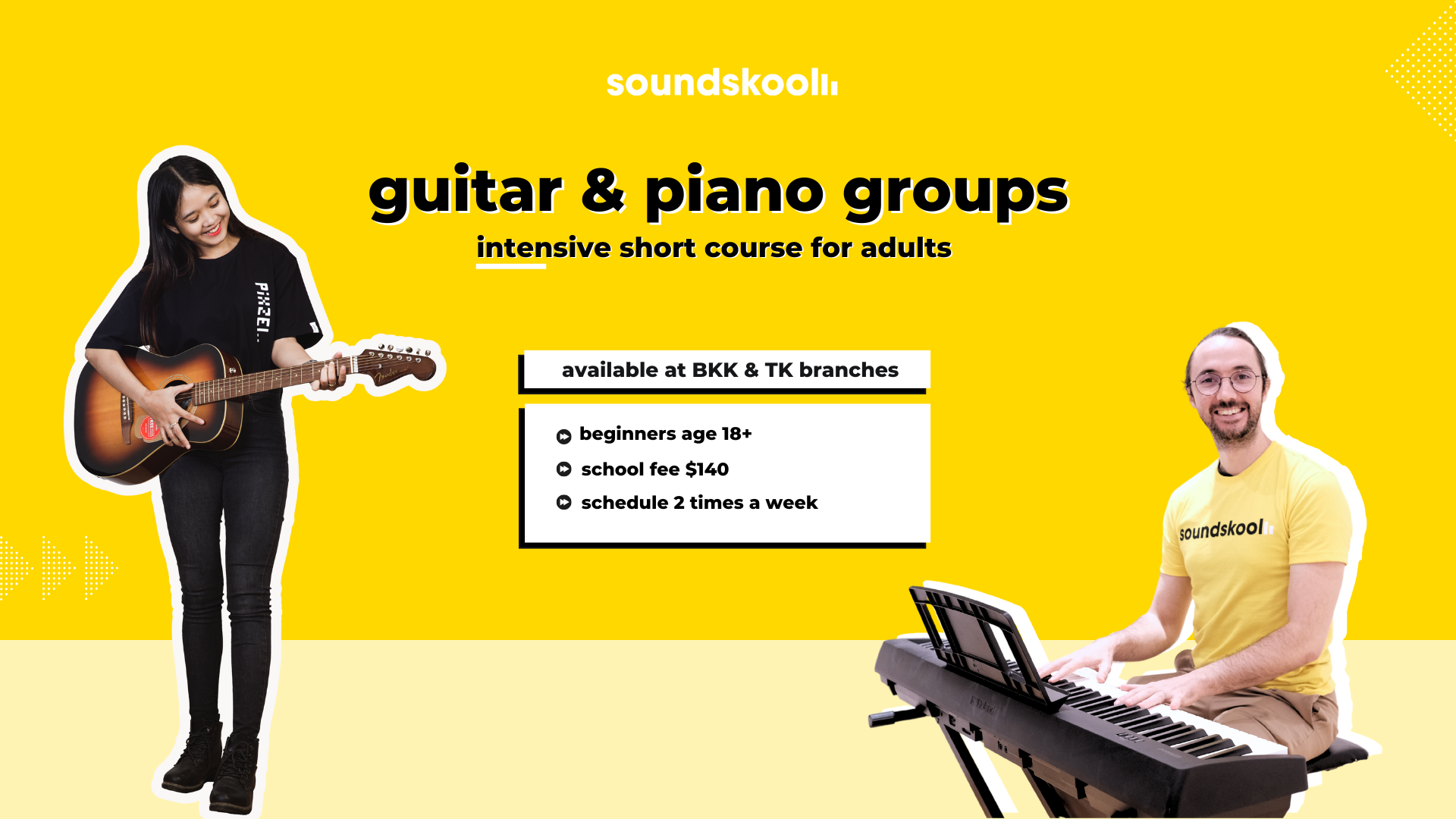 New Starting Dates for Adult Short Courses