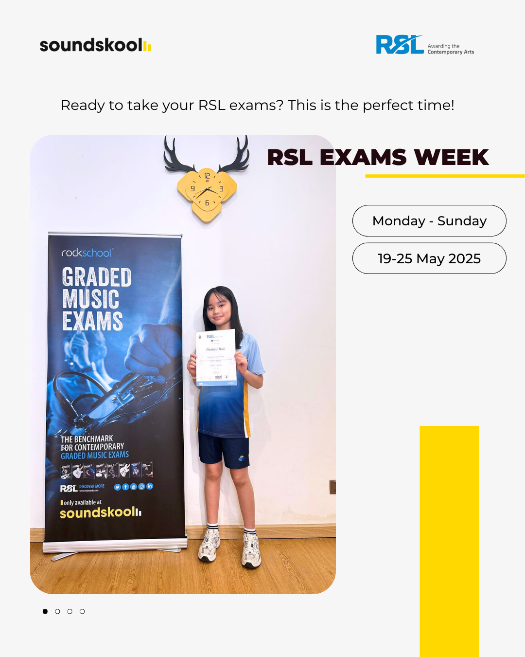 RSL Exams Week: 19th-25th May 2025