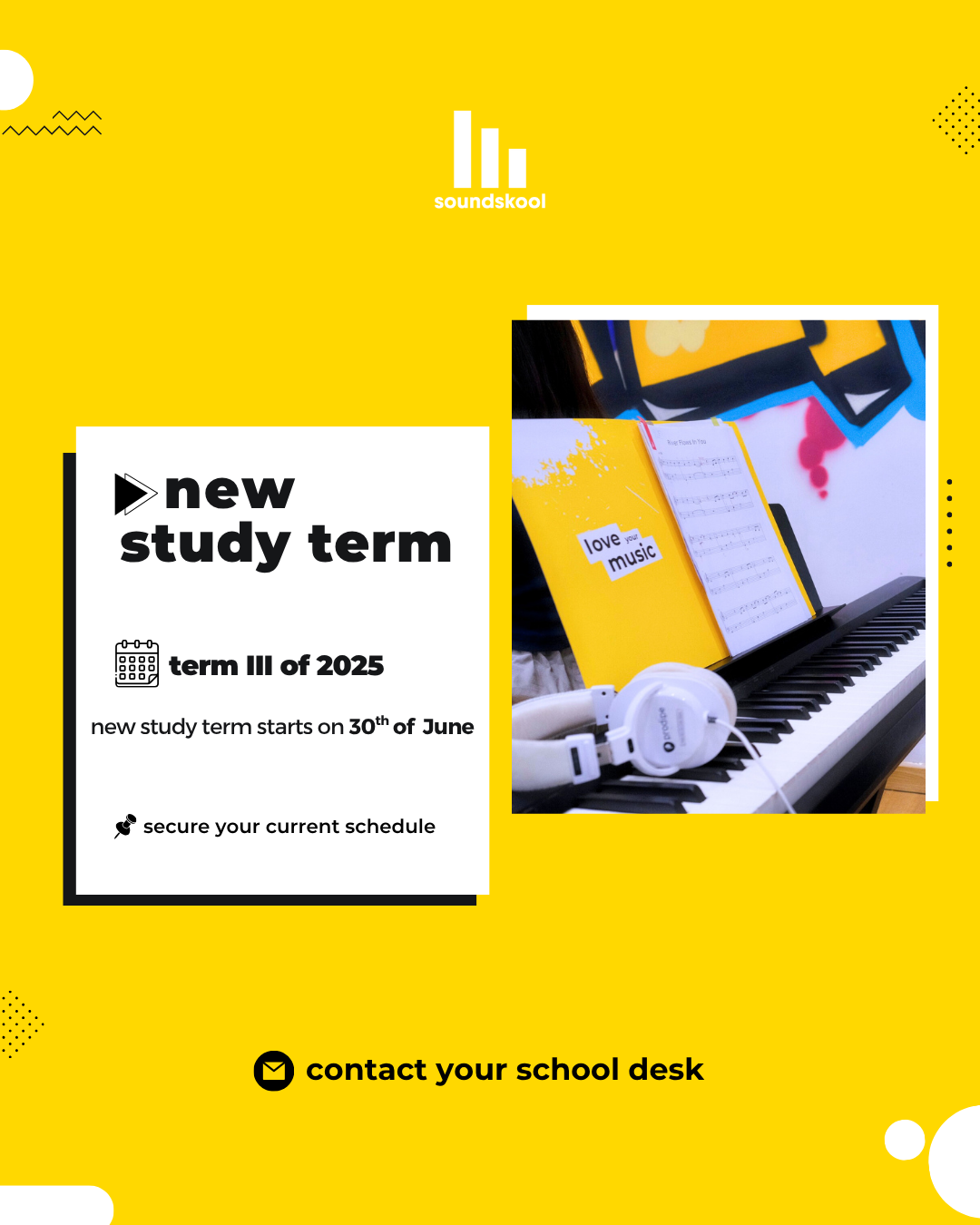 NEW STUDY TERM - TERM III OF 2025