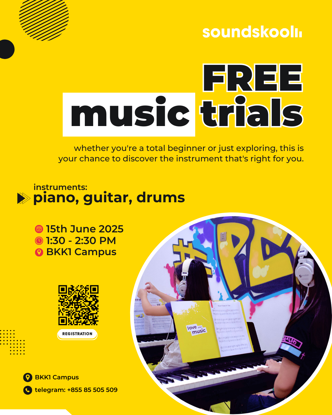 FREE Music Trials at BKK1 Campus