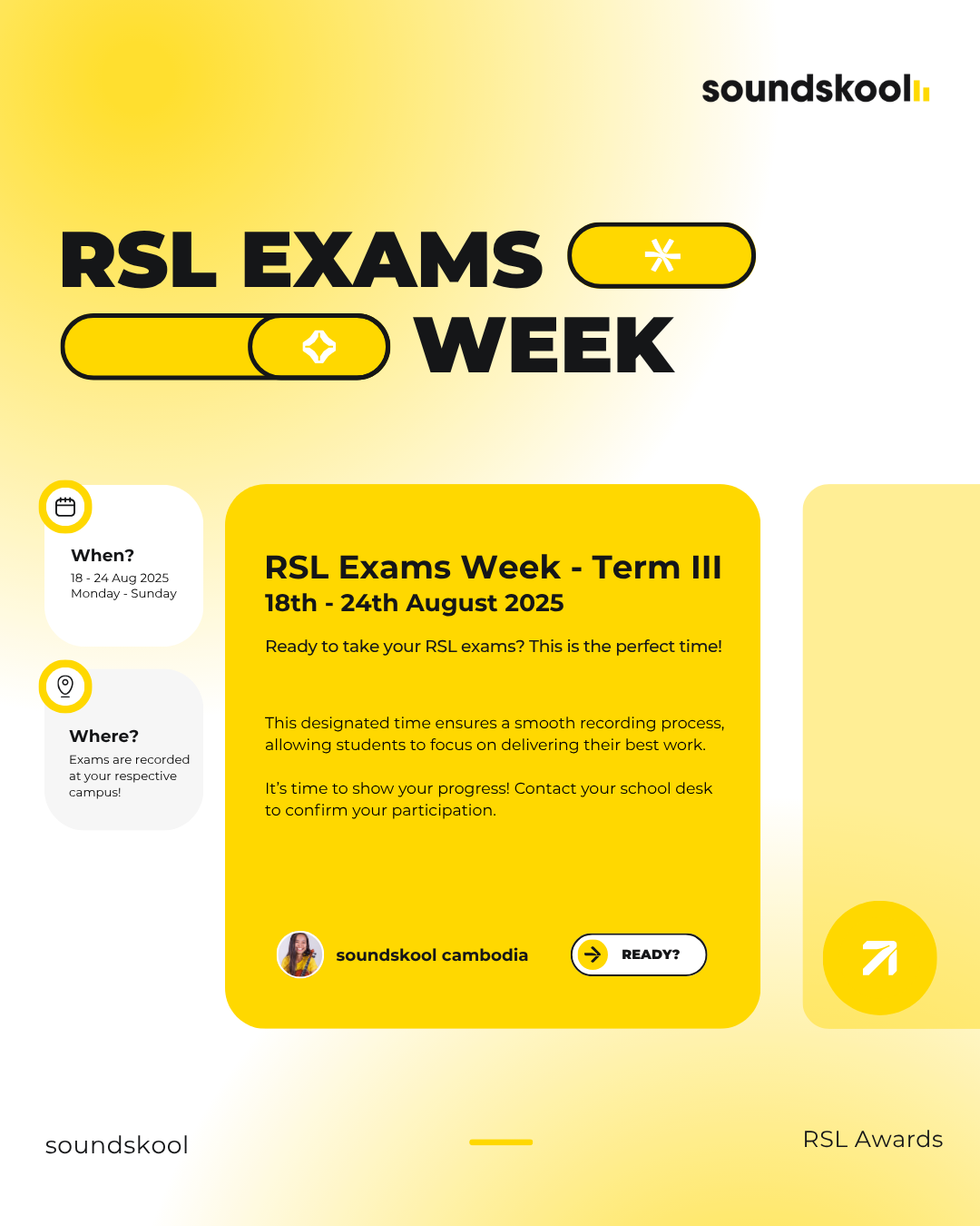 RSL Exams Week for Term III of 2025