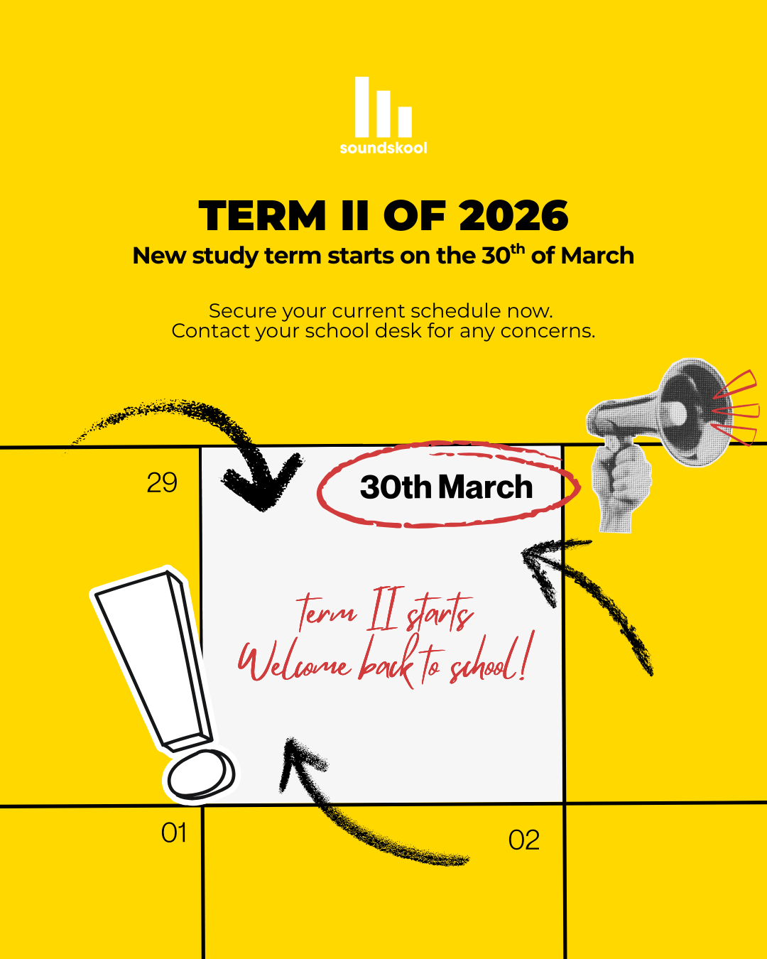 NEW STUDY TERM - TERM II OF 2026