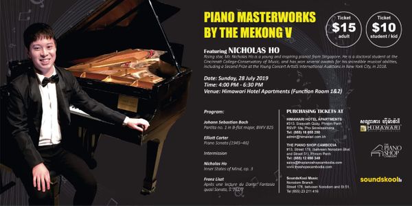 Nicholas Ho, Piano Rising Star visits Cambodia