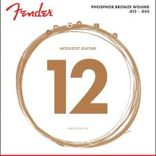 Fender 60L Acoustic Guitar Phosphor Bronze Ball End Strings, 12-53