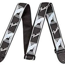 Fender Guitar Strap Monogrammed Black/Grey/Dark Grey