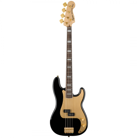 Fender Squier 40 Bass LRL GHW GPG BLK | Electric Guitar